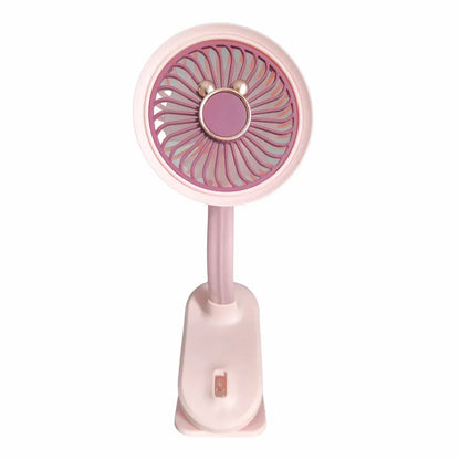 Ventilator, cu acumulator, Naimeed D5860, USB, Roz, 105x240x90mm