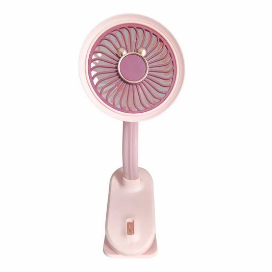 Ventilator, cu acumulator, Naimeed D5860, USB, Roz, 105x240x90mm