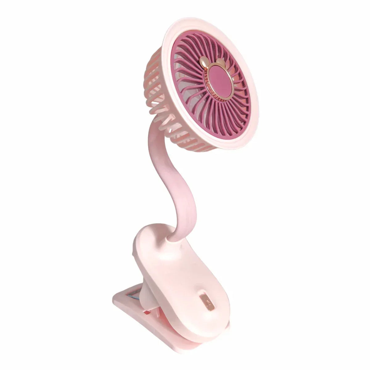 Ventilator, cu acumulator, Naimeed D5860, USB, Roz, 105x240x90mm