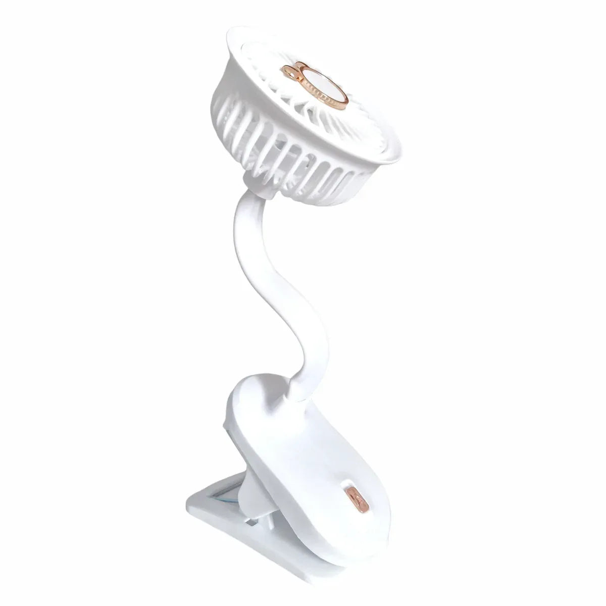 Ventilator, cu acumulator, Naimeed D5862, USB, Alb, 105x240x90mm