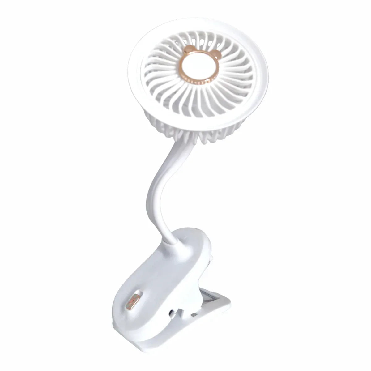 Ventilator, cu acumulator, Naimeed D5862, USB, Alb, 105x240x90mm