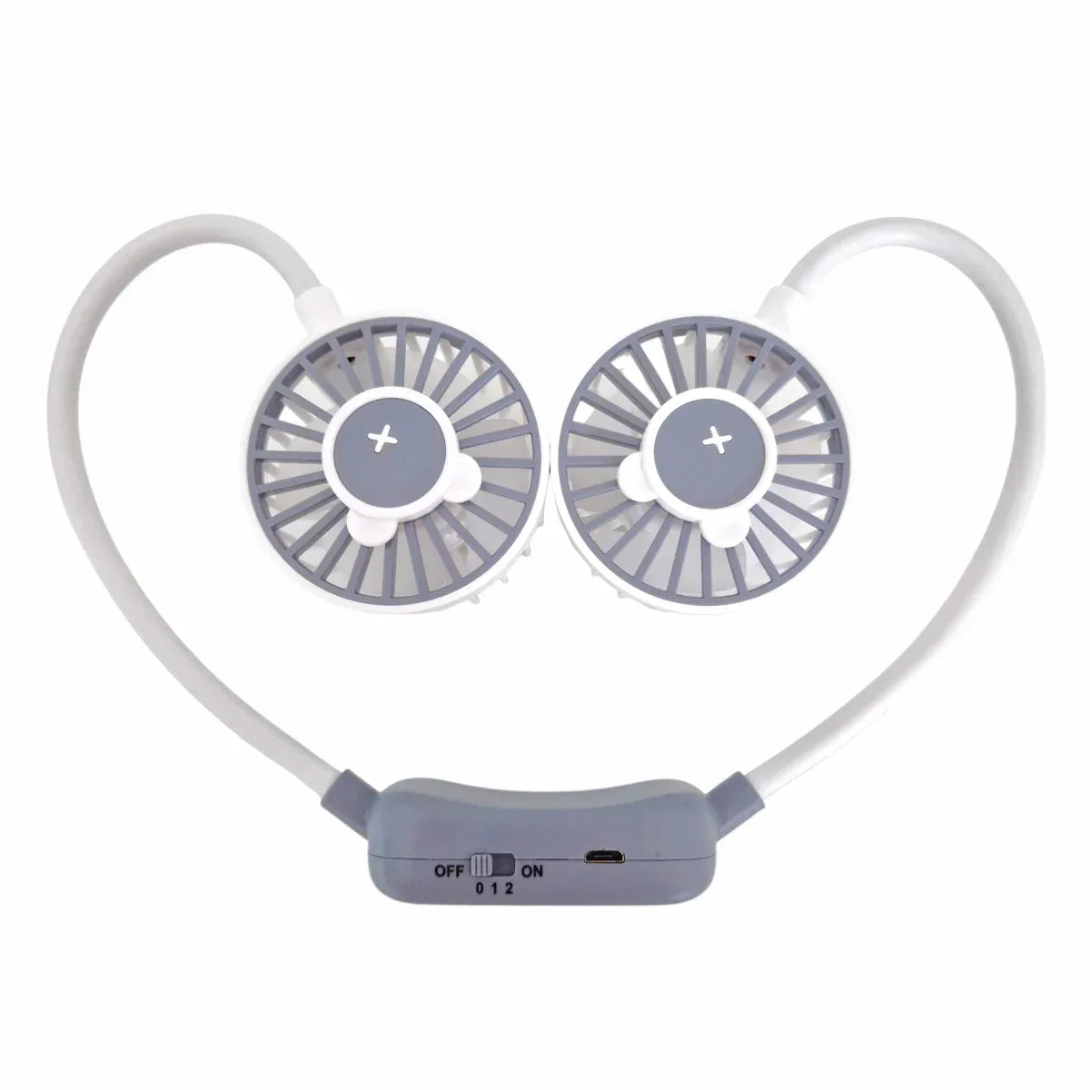 Ventilator, cu acumulator, Naimeed D5869, USB, Gri, 60x600x40mm