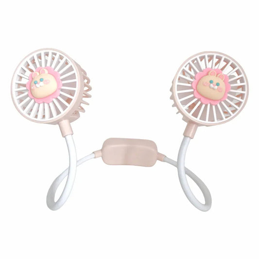 Ventilator, cu acumulator, Naimeed D5870, USB, Roz, 60x600x40mm