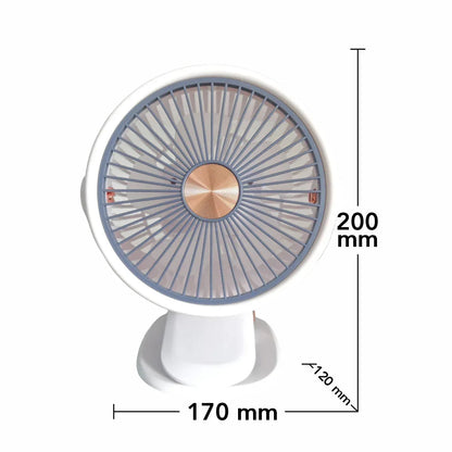 Ventilator, alimentare USB, Naimeed D5882, Alb, 170x200x120mm