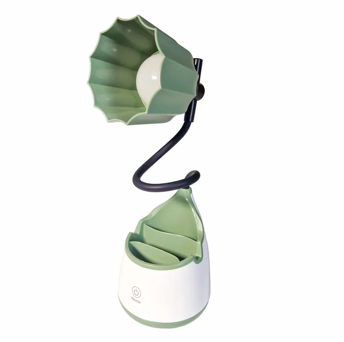 Veioza cu lumina LED, Naimeed D5889, Verde, cu touch, incarcare USB telefon  105x470x105mm