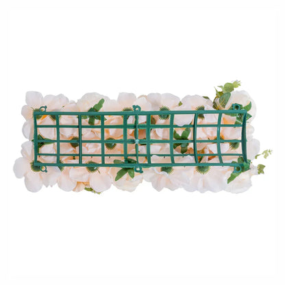 Panou din plante artificiale cu flori, Naimeed D5906, Roz Deschis, 250x100mm