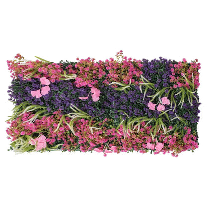 Panou din plante artificiale cu flori, Naimeed D5913, Mulricolor, 1000x500mm