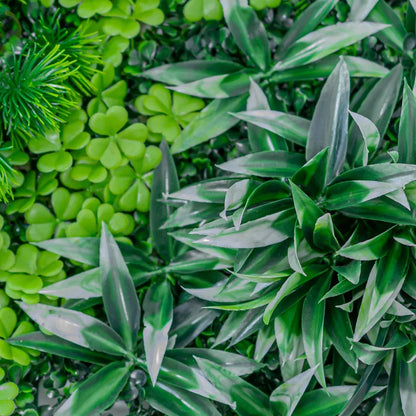 Panou din plante artificiale, cu gazon, Naimeed D5914, Verde-Alb, 1000x500mm