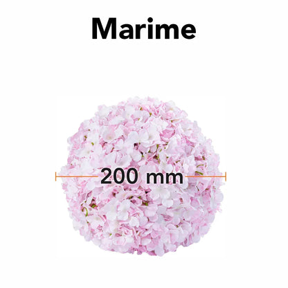 Sfera din plante artificiale, cu flori, Naimeed D5920, Roz, 200mm