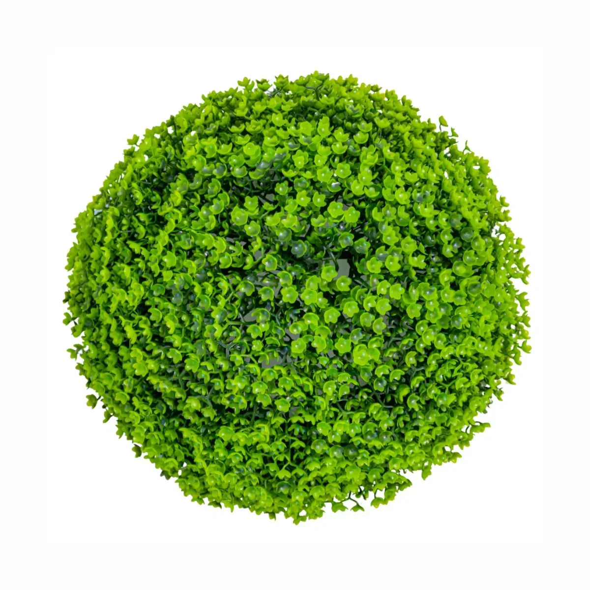 Sfera din plante artificiale, cu flori, Naimeed D5937, Verde Inchis, 150mm