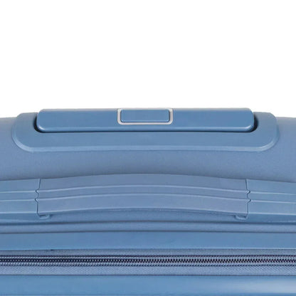 Troler voiaj Mare L, StowAway, Naimeed D5963, 4 roti duble 360 grade , PP, inchidere cifru, Albastru, 44x26x61cm