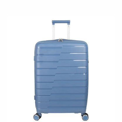Troler voiaj Mic S, StowAway, Naimeed D5963, 4 roti duble 360 grade detasabile , PP, inchidere cifru, Albastru, 37x20x48cm