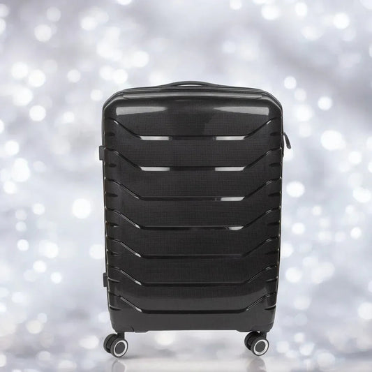 Troler voiaj Mic S, StowAway, Naimeed D5966, 4 roti duble 360 grade detasabile , PP, inchidere cifru, Negru, 37x20x48cm