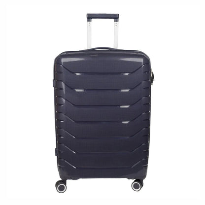 Troler voiaj Mare L, StowAway, Naimeed D5968, 4 roti duble 360 grade detasabile , PP, inchidere cifru, Mov Inchis, 44x26x61cm