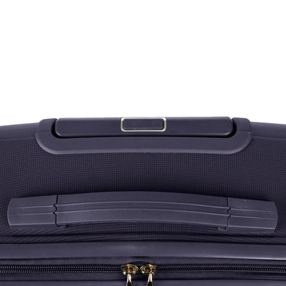 Troler voiaj Mic S, StowAway, Naimeed D5968, 4 roti duble 360 grade detasabile , PP, inchidere cifru, Mov Inchis, 37x20x48cm