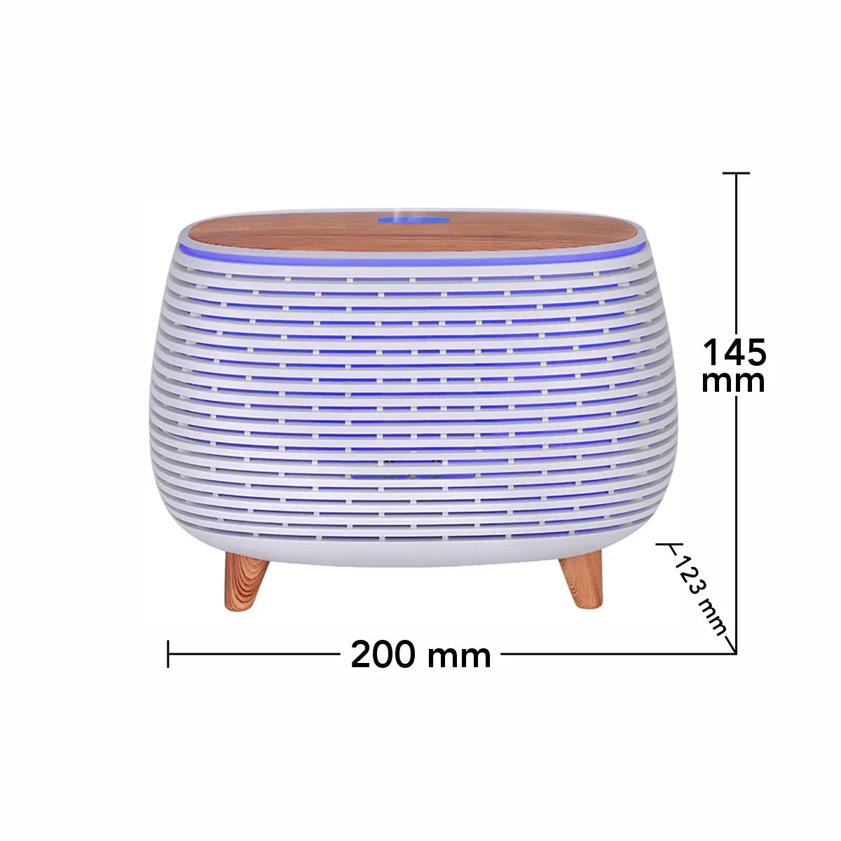 Umidificator cu aromaterapie, Naimeed D6030, Alb, 200x145x123mm