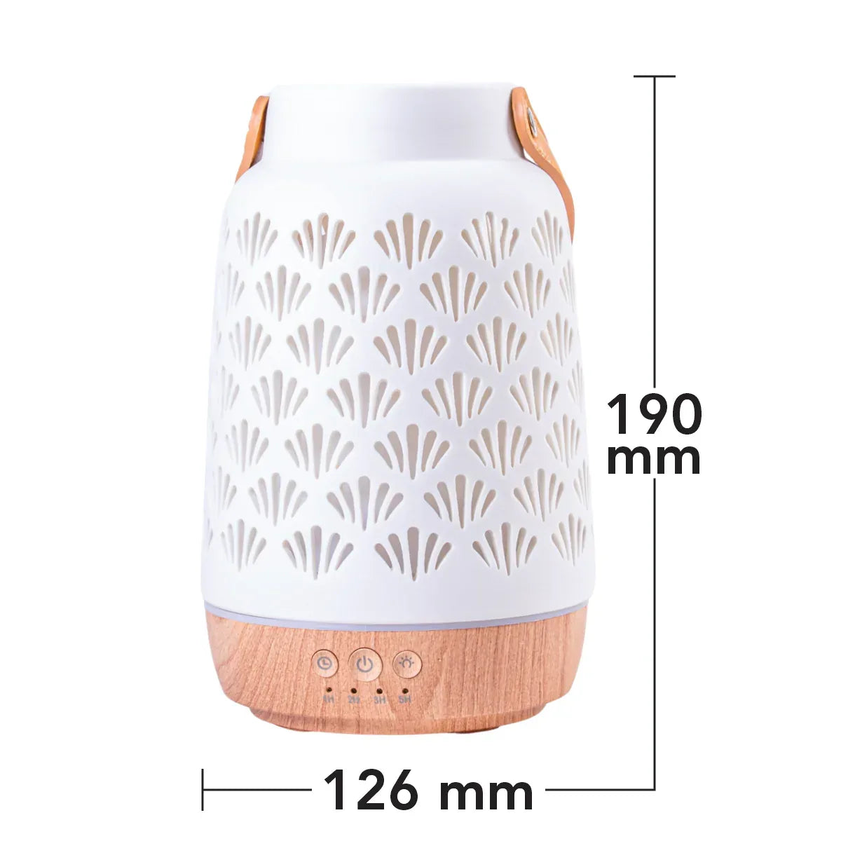 Umidificator cu aromaterapie, Naimeed D6034, Alb, 190x126x126mm