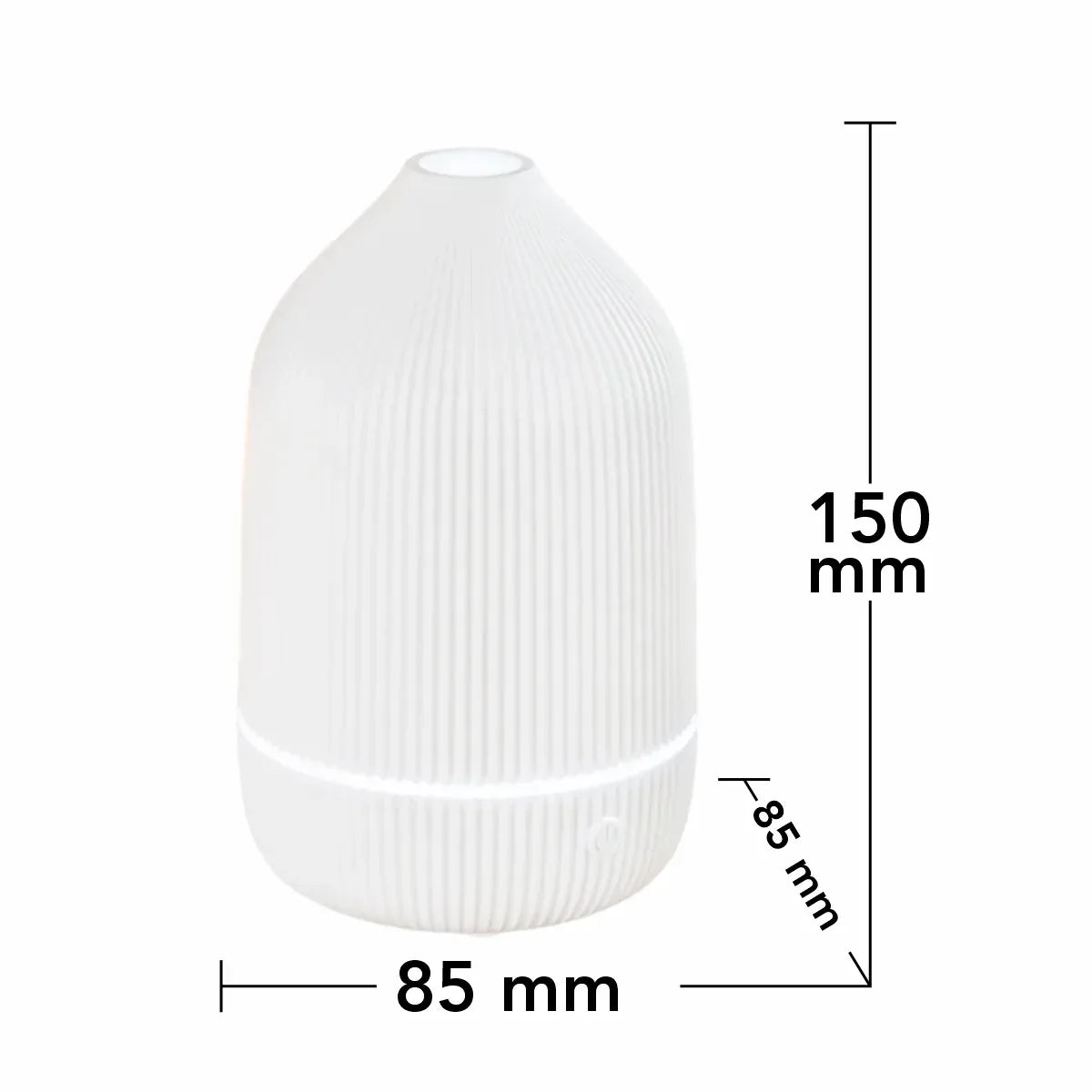 Umidificator cu aromaterapie, Naimeed D6044, Alb, 85x150x85mm
