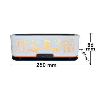 Umidificator cu aromaterapie, Naimeed D6052, Alb, 250x86x69mm
