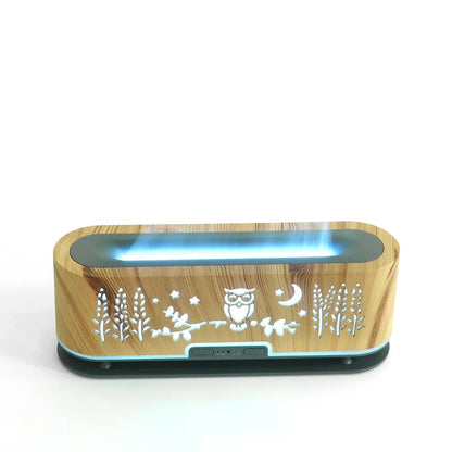 Umidificator cu aromaterapie, Naimeed D6053, Maro, 145x125x145mm