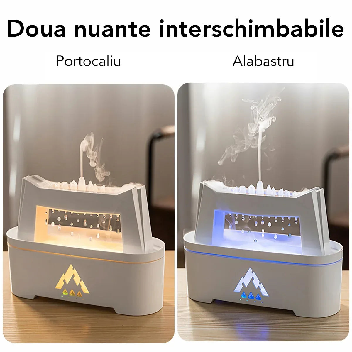 Umidificator cu aromaterapie, Naimeed D6056, Alb, 240x185x83mm
