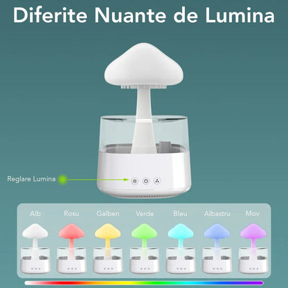 Umidificator cu aromaterapie, Naimeed D6059, Alb, 164x261x164mm