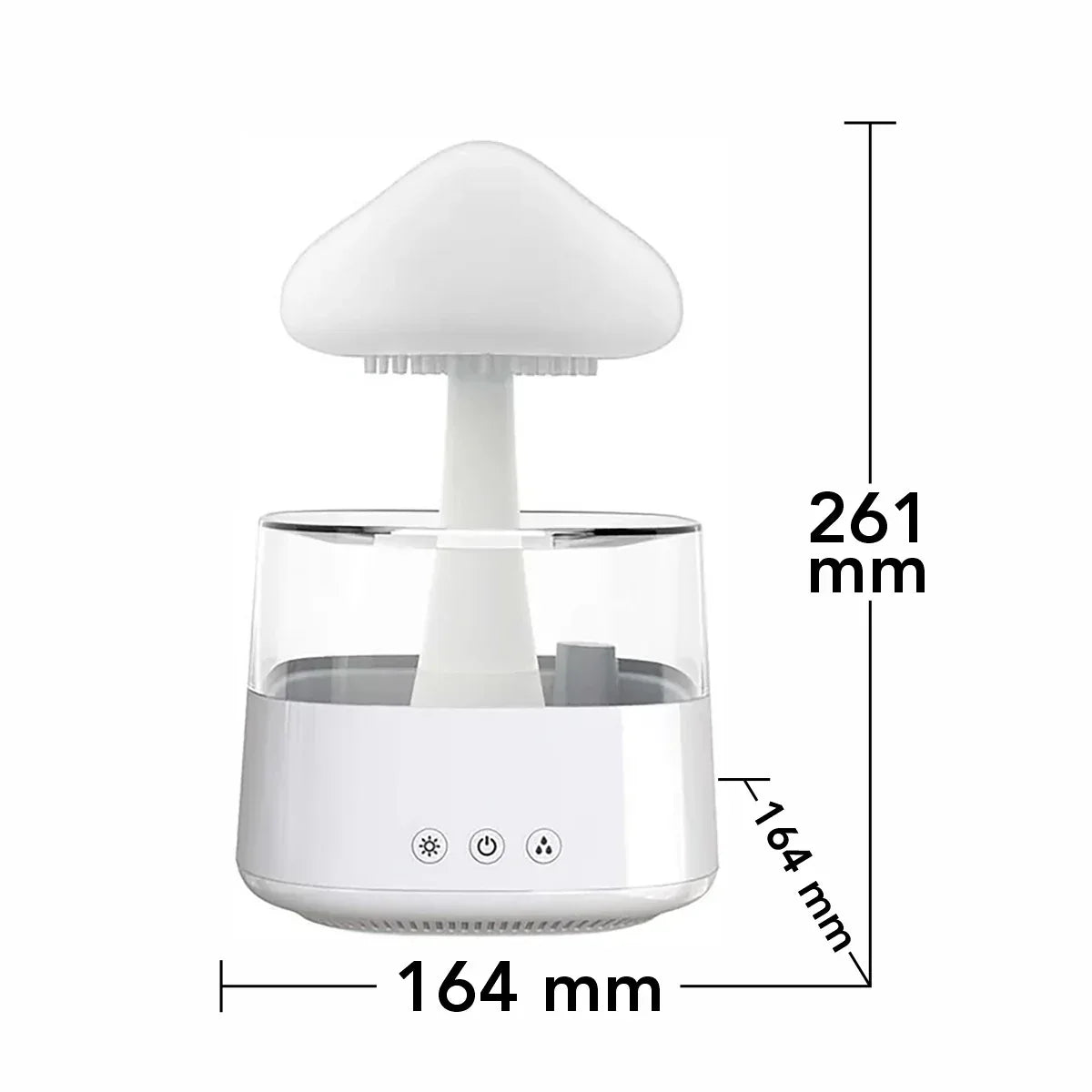 Umidificator cu aromaterapie, Naimeed D6059, Alb, 164x261x164mm
