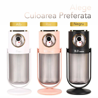 Umidificator cu aromaterapie pentru camera copiilor, Naimeed D6068, Roz, 90x230x75mm