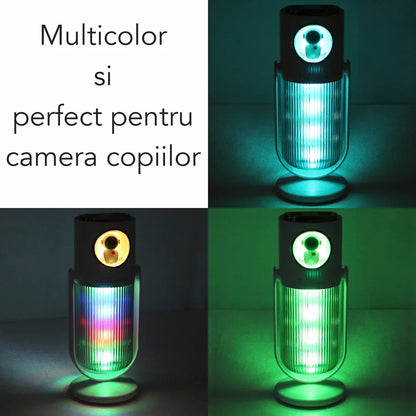 Umidificator cu aromaterapie pentru camera copiilor, Naimeed D6068, Alb, 90x230x75mm