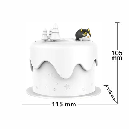 Umidificator cu aromaterapie pentru copii, Naimeed D6070, Alb, 115x105x115mm