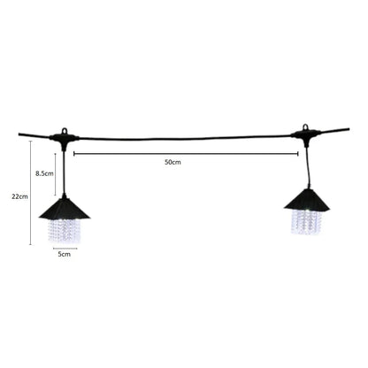 Ghirlanda luminoasa, decorativa, interconectabila, Naimeed D6076, 5m, 10 Becuri LED, Multicolor