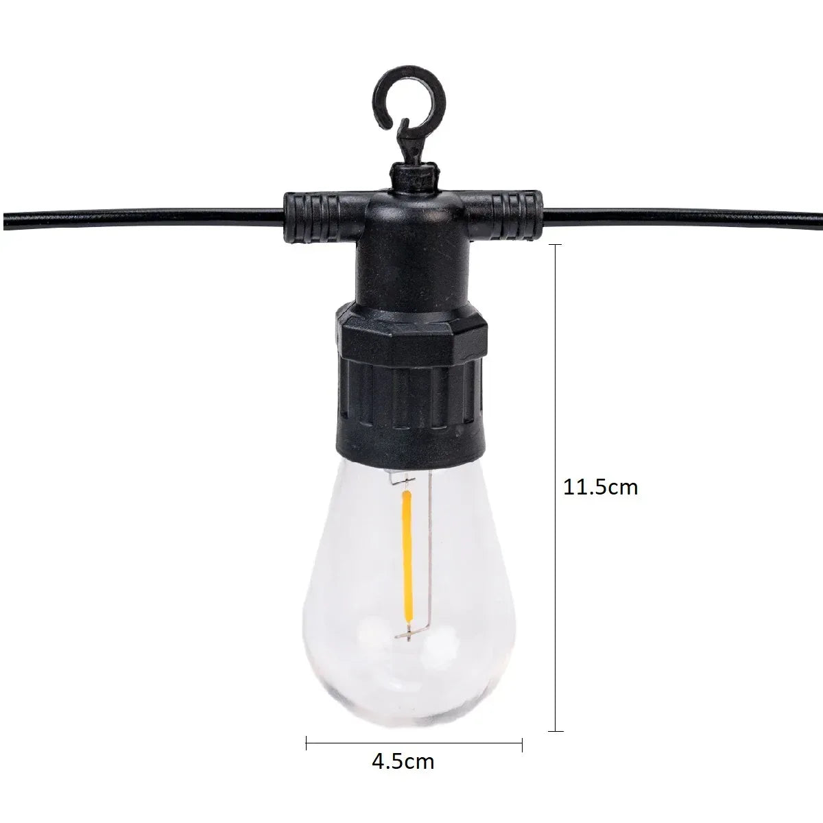 Ghirlanda luminoasa, solara, decorativa, interconectabila, Naimeed D6079, 5m, 10 Becuri LED, Lumina Multicolor