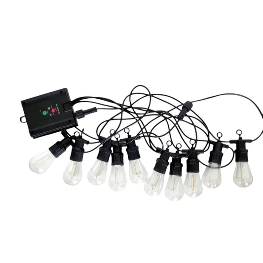 Ghirlanda luminoasa, solara, decorativa, interconectabila, Naimeed D6078, 5m, 10 Becuri LED, Lumina Alb Rece