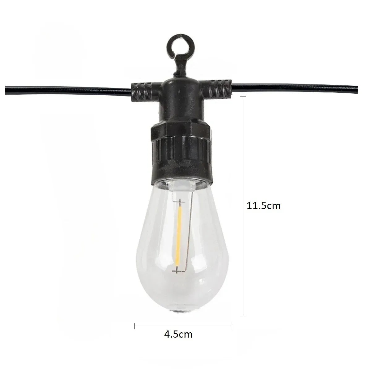 Ghirlanda luminoasa, decorativa, interconectabila, Naimeed D6081, 5m, 10 Becuri LED, Lumina Alb Rece