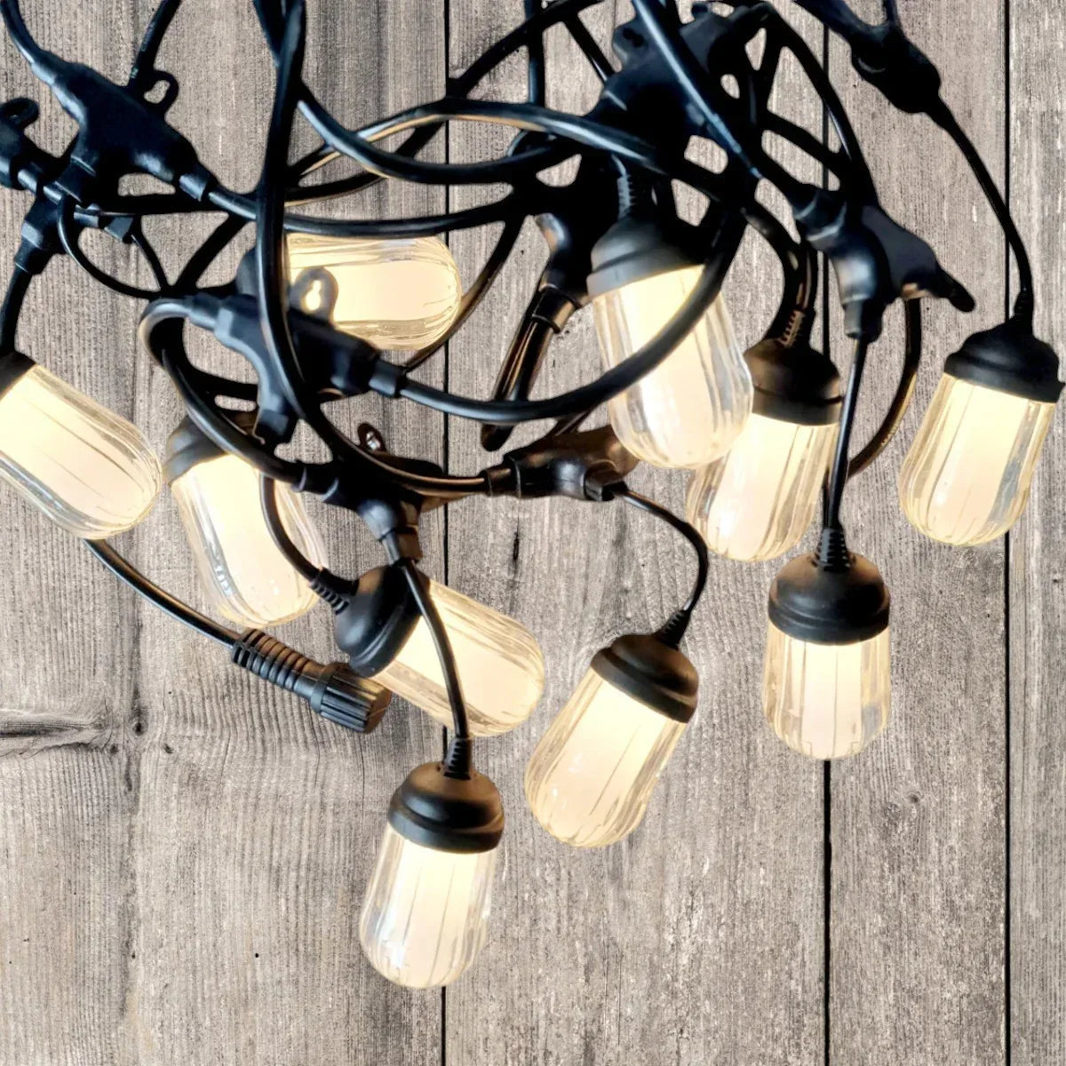 Ghirlanda luminoasa, solara, decorativa, interconectabila, Naimeed D6083, 5m, 10 Becuri LED, Lumina Alb Cald