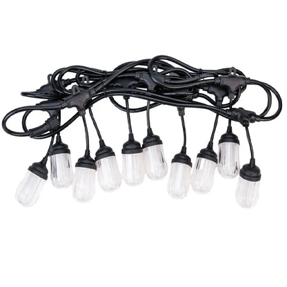 Ghirlanda luminoasa, solara, decorativa, interconectabila, Naimeed D6083, 5m, 10 Becuri LED, Lumina Alb Cald