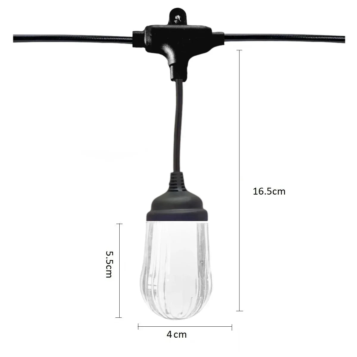 Ghirlanda luminoasa, decorativa, interconectabila, Naimeed D6085, 5m, 10 Becuri LED, Lumina Alb Cald