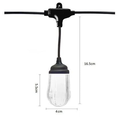Ghirlanda luminoasa, decorativa, interconectabila, Naimeed D6085, 5m, 10 Becuri LED, Lumina Alb Cald