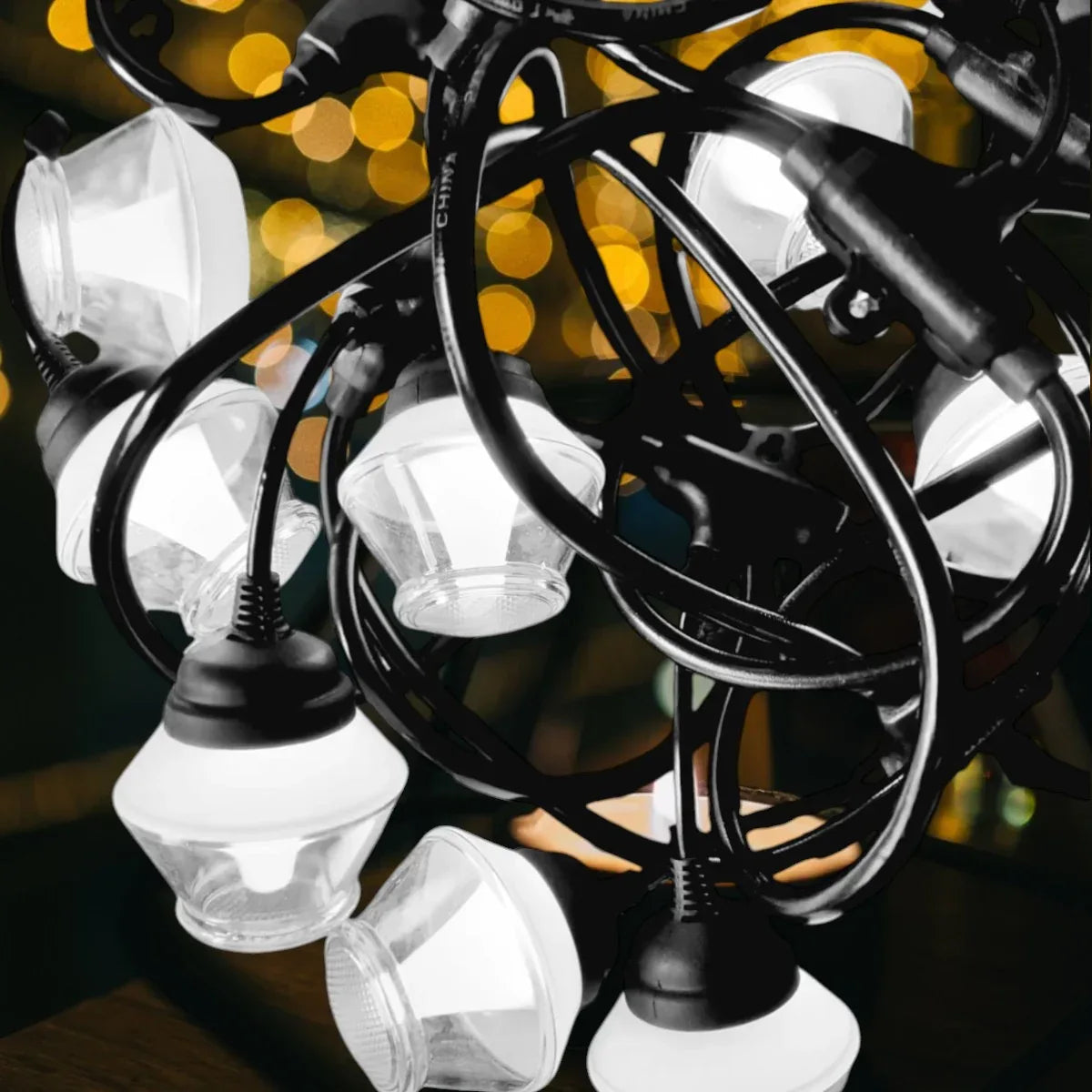 Ghirlanda luminoasa, decorativa, interconectabila, Naimeed D6089, 5m, 10 Becuri LED, Lumina Alb Rece