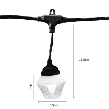 Ghirlanda luminoasa, decorativa, interconectabila, Naimeed D6089, 5m, 10 Becuri LED, Lumina Alb Rece