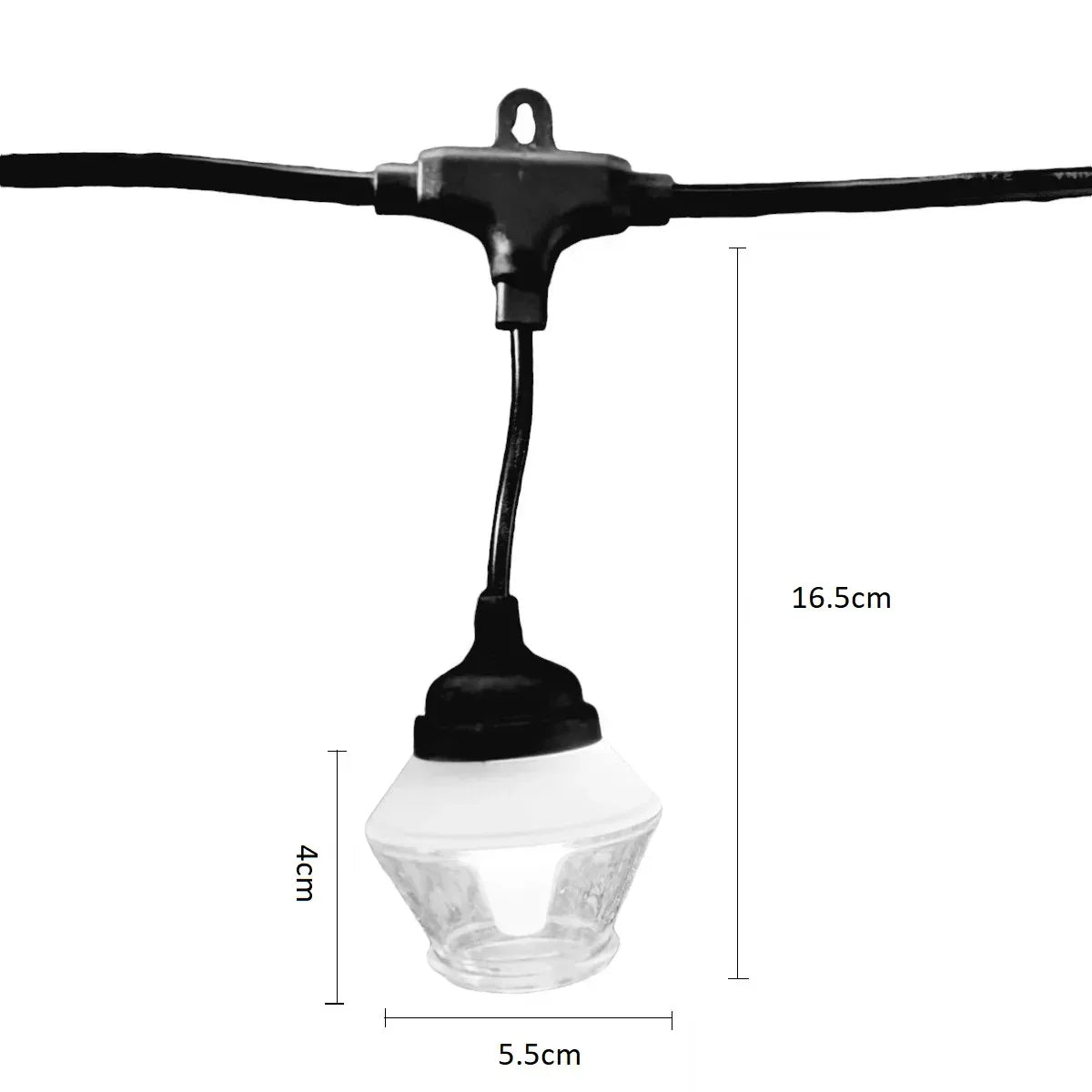 Ghirlanda luminoasa, decorativa, interconectabila, Naimeed D6090, 5m, 10 Becuri LED, Lumina Multicolor