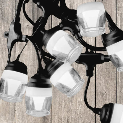 Ghirlanda luminoasa, solara, decorativa, interconectabila, Naimeed D6091, 5m, 10 Becuri LED, Lumina Alb Cald