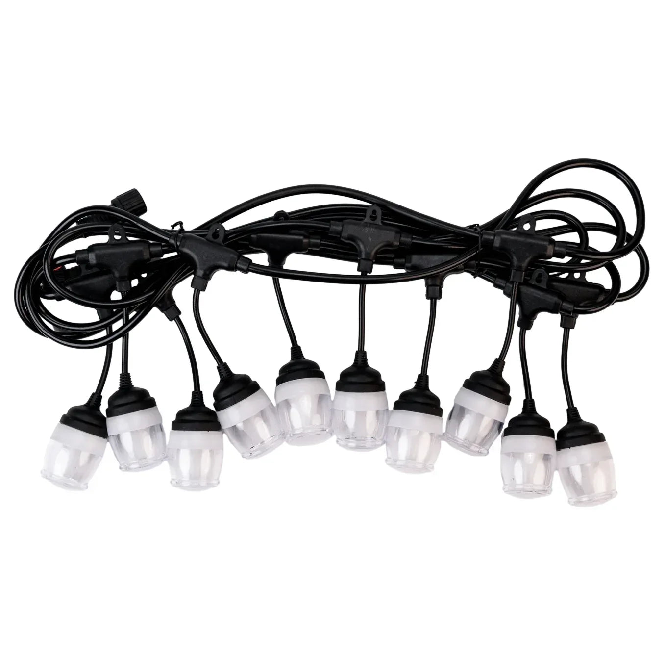 Ghirlanda luminoasa, solara, decorativa, interconectabila, Naimeed D6091, 5m, 10 Becuri LED, Lumina Alb Cald