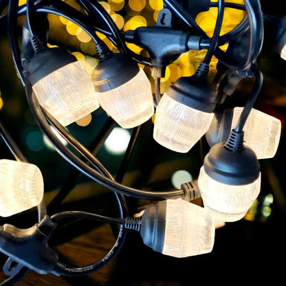 Ghirlanda luminoasa, decorativa, interconectabila, Naimeed D6097, 5m, 10 Becuri LED, Lumina Alb Cald