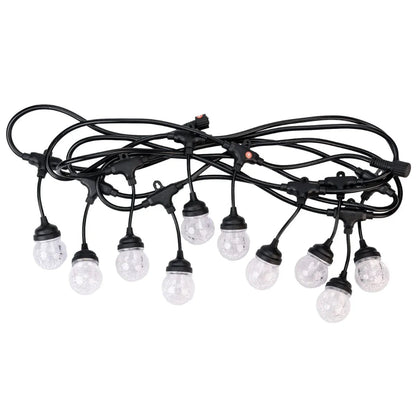 Ghirlanda luminoasa, solara, decorativa, interconectabila, Naimeed D6099, 5m, 10 Becuri LED, Lumina Alb Cald