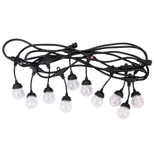 Ghirlanda luminoasa, solara, decorativa, interconectabila, Naimeed D6099, 5m, 10 Becuri LED, Lumina Alb Cald