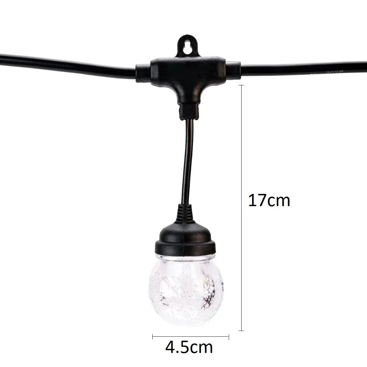 Ghirlanda luminoasa, solara, decorativa, interconectabila, Naimeed D6099, 5m, 10 Becuri LED, Lumina Alb Cald