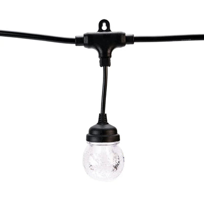 Ghirlanda luminoasa, solara, decorativa, interconectabila, Naimeed D6099, 5m, 10 Becuri LED, Lumina Alb Cald