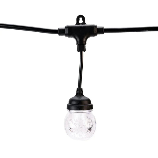 Ghirlanda luminoasa, solara, decorativa, interconectabila, Naimeed D6099, 5m, 10 Becuri LED, Lumina Alb Cald
