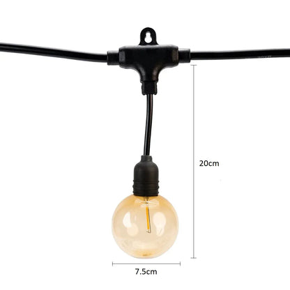 Ghirlanda luminoasa, decorativa, interconectabila, Naimeed D6104, 5m, 10 Becuri LED, Lumina Alb Cald